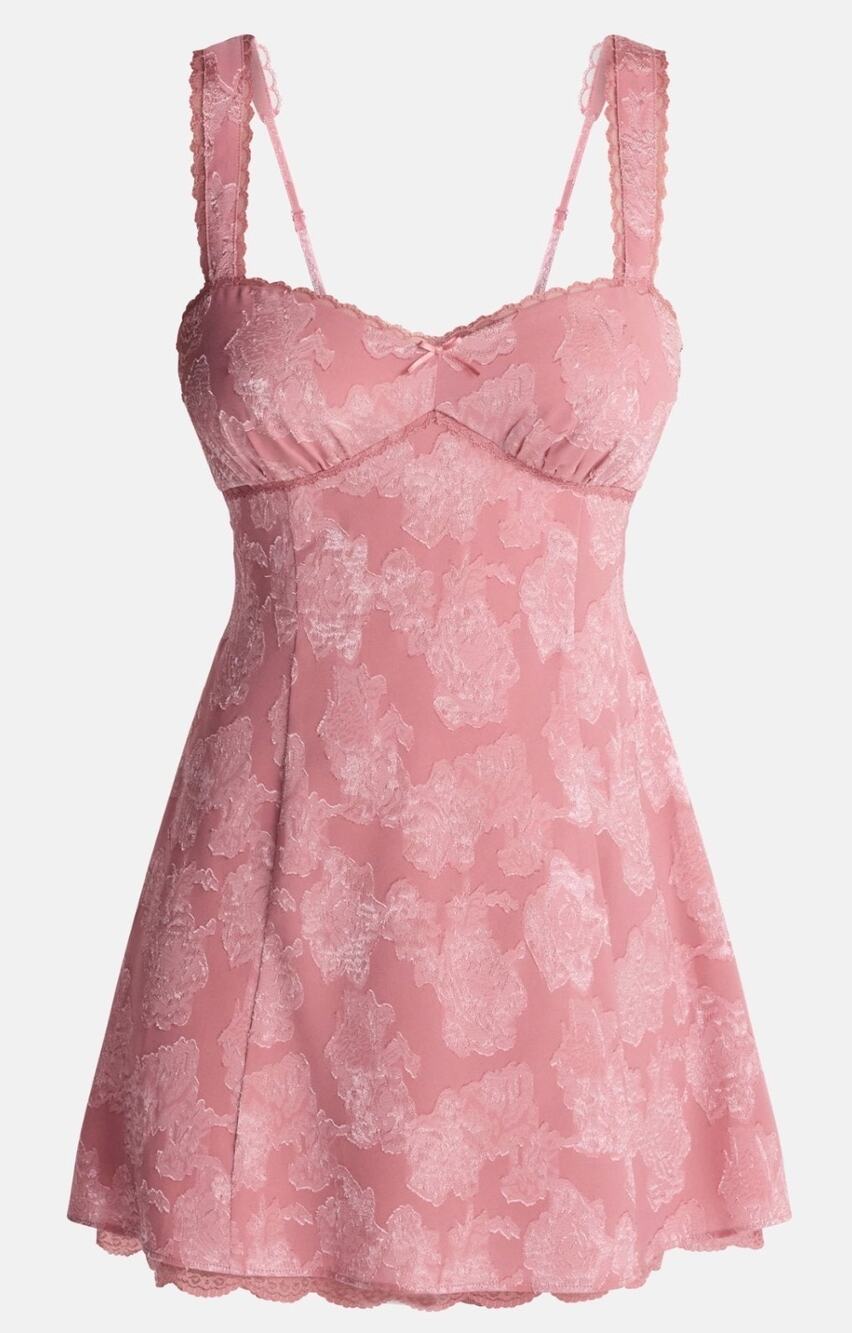No Boundaries Womens Juniors Satin Jacquard Mini Dress Size XXS (0) NWT